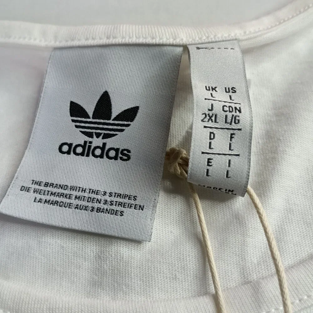 Adidas Originals Essentials Tank Top Men’s L‎ White Athletic Sleeveless Shirt
